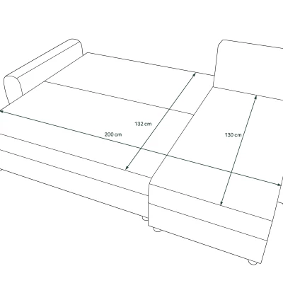 Ecksofa DEBORA – Grau