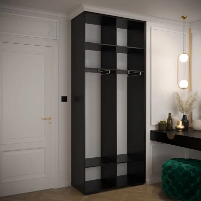 Kleiderschrank MARIYA 1 – 100 cm, schwarz