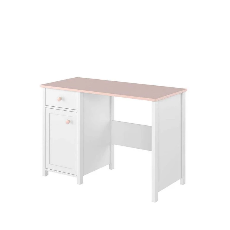 Schreibtisch für Mädchenzimmer LALI – Weiß/Rosa