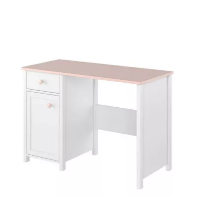 Schreibtisch für Mädchenzimmer LALI – Weiß/Rosa