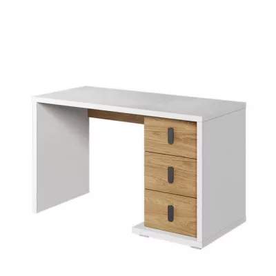 Schreibtisch PASTORA – Nussbaum Hickory / Weiß