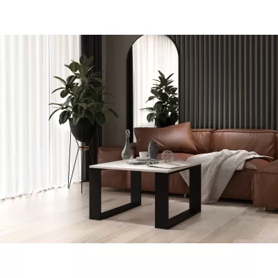 Couchtisch LAUREN MINI – weiß / schwarz