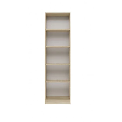 Schmales Bücherregal RAUNO – 50 cm, Eiche Sonoma