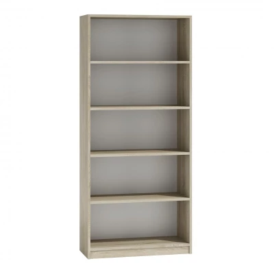 Schmales Bücherregal RAUNO – 80 cm, Eiche Sonoma