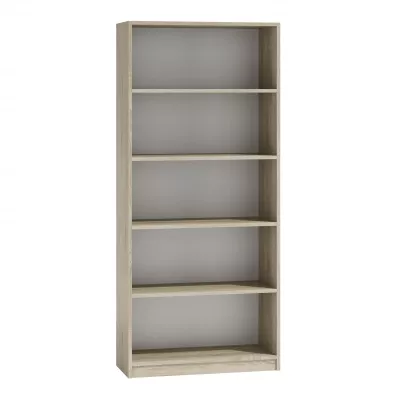 Schmales Bücherregal RAUNO – 80 cm, Eiche Sonoma