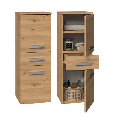 Niedriger Badezimmerschrank ATSO – Artisan-Eiche