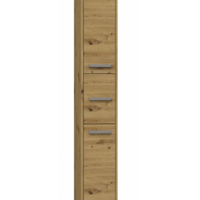 Hoher Badezimmerschrank MARGO – Eiche Artisan