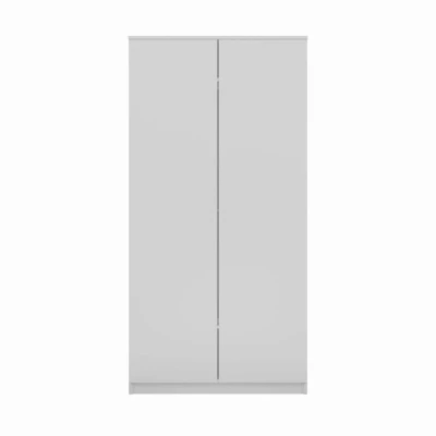 Zweitüriger Kleiderschrank 90 cm TAUNO – weiß