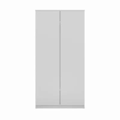 Zweitüriger Kleiderschrank 90 cm TAUNO – weiß