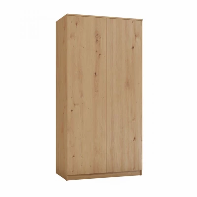 Zweitüriger Kleiderschrank 90 cm TAUNO – Artisan-Eiche