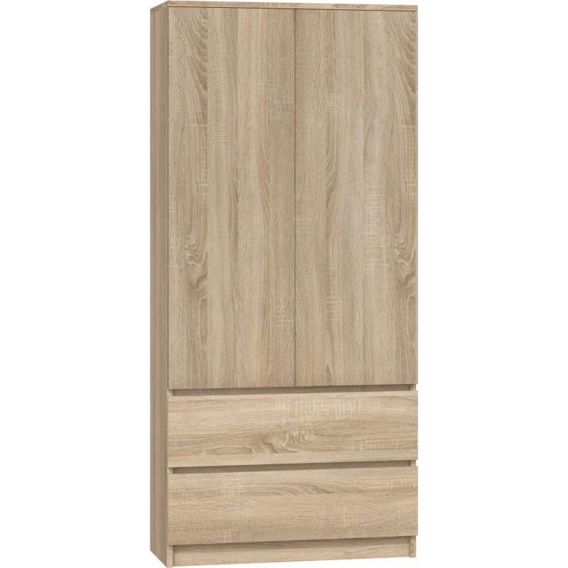 Kleiderschrank 90 cm mit Schubladen TAAVI – Eiche sonoma