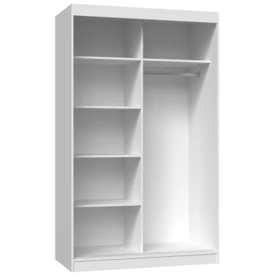 Kleiderschrank 120 cm mit Spiegel RANNO 8 – Eiche artisan