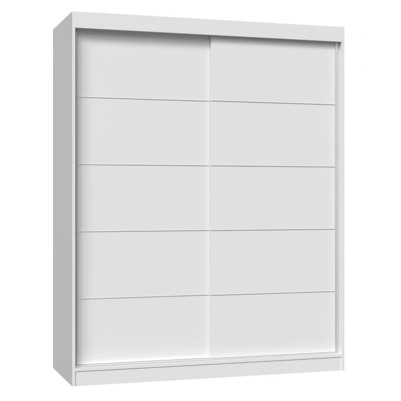 Kleiderschrank 160 cm mit Schiebetüren RANNO 5 – weiß