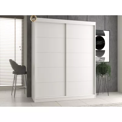 Kleiderschrank 160 cm mit Schiebetüren RANNO 5 – weiß