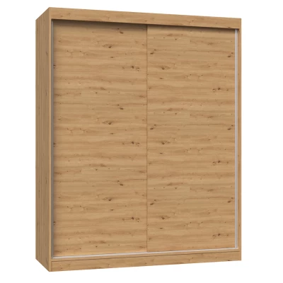 Kleiderschrank 160 cm mit Schiebetüren RANNO 4 – Eiche artisan