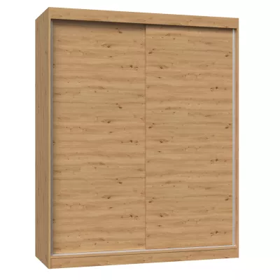 Kleiderschrank 160 cm mit Schiebetüren RANNO 4 – Eiche artisan