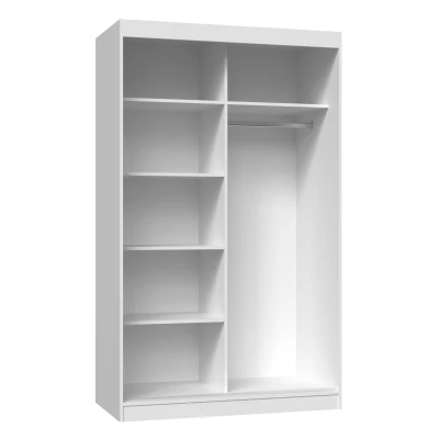 Kleiderschrank 120 cm mit Schiebetüren RANNO 2 – weiß