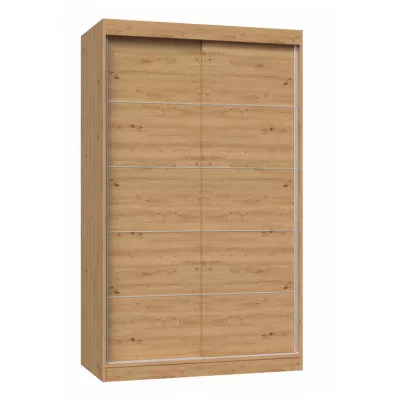 Kleiderschrank 120 cm mit Schiebetüren RANNO 2 – Eiche artisan