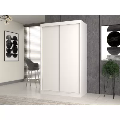 Kleiderschrank 120 cm mit Schiebetüren RANNO 1 – weiß