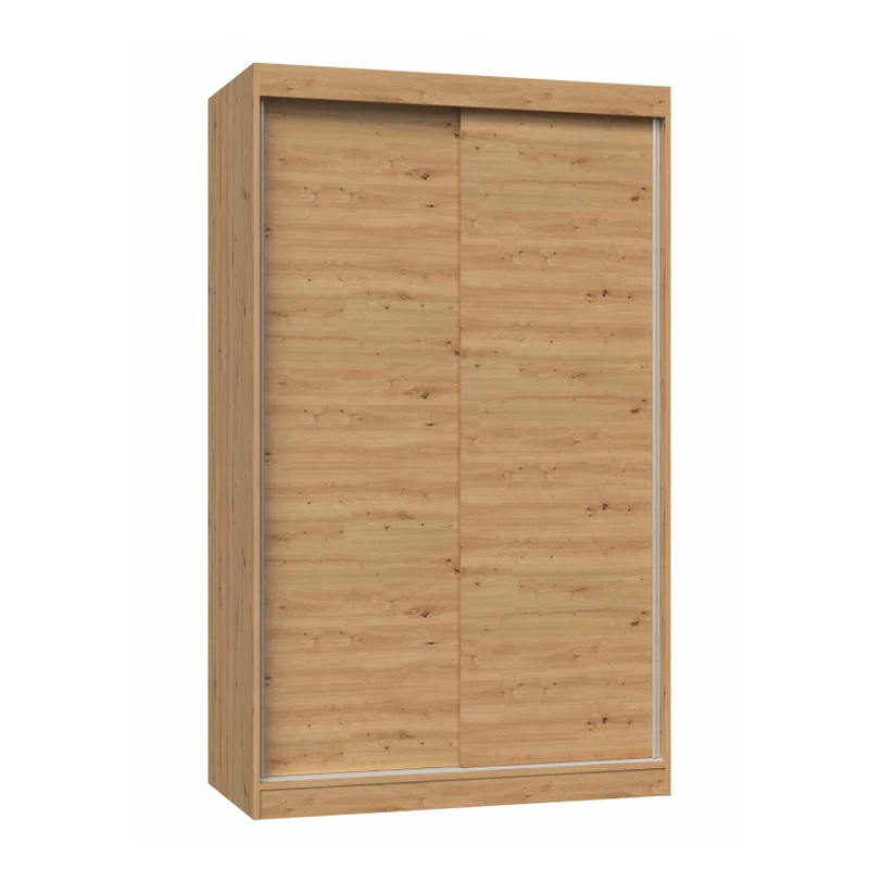 Kleiderschrank 120 cm mit Schiebetüren RANNO 1 – Eiche artisan