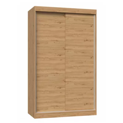 Kleiderschrank 120 cm mit Schiebetüren RANNO 1 – Eiche artisan