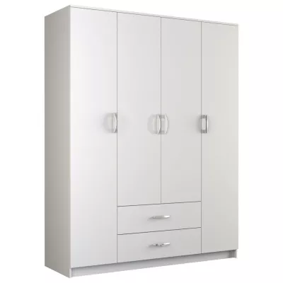 Kleiderschrank 160 cm mit Schubladen RAGNAR – weiß