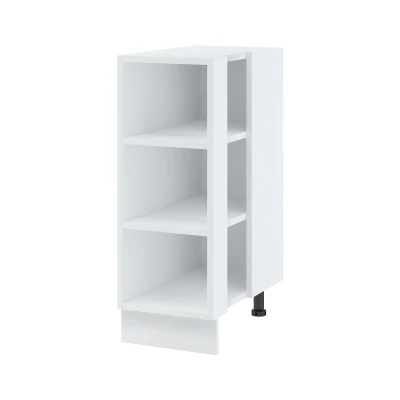 Unterer offener Schrank AYLA – Breite 32 cm, weiß, Beine 10 cm