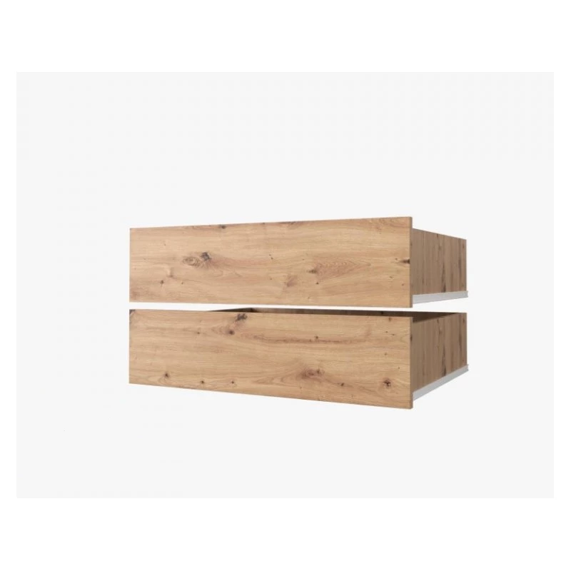 Set mit 2 Schubladen für einen 45 cm tiefen UNIS-Schrank – Artisan-Eiche