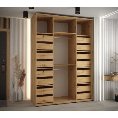 Set mit 2 Schubladen für einen 45 cm tiefen UNIS-Schrank – Artisan-Eiche