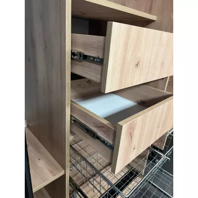 Set mit 2 Schubladen für einen 45 cm tiefen UNIS-Schrank – Artisan-Eiche