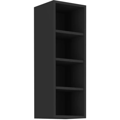 Offener Hochschrank AGAFIJA – Breite 30 cm, schwarz