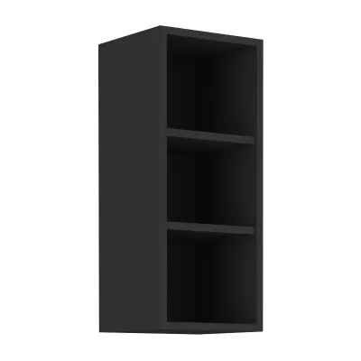 Offener Oberschrank AGAFIJA – Breite 30 cm, schwarz