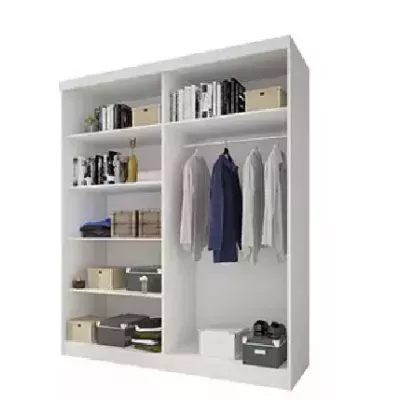 Moderner Kleiderschrank Zorea 04 120 cm, Sonoma-Eiche, weiß