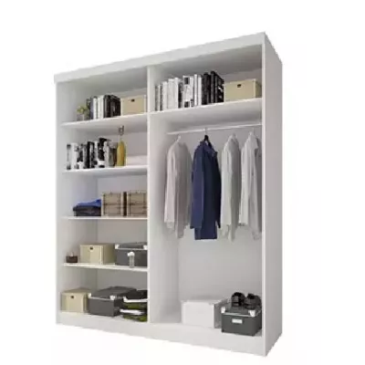 Moderner Kleiderschrank Zorea 04 120 cm, Sonoma-Eiche, weiß