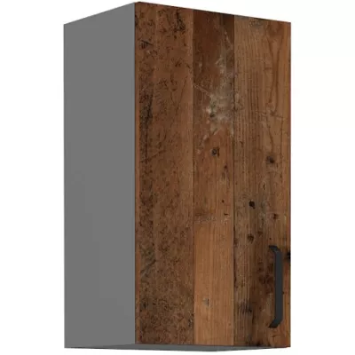 Küchenhängeschrank PENKA – Breite 40 cm, Old Style / Anthrazit