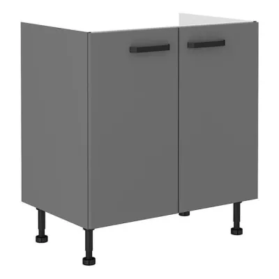 Spülenschrank NELJA – Breite 80 cm, Anthrazit