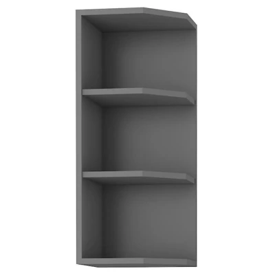 Oberer Eckschrank NELJA – Breite 30 cm, Anthrazit