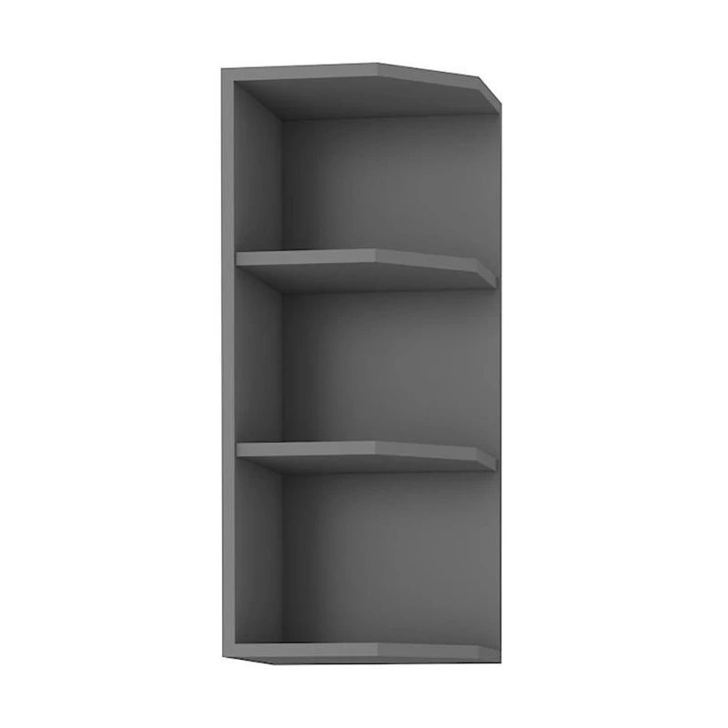 Oberer Eckschrank NELJA – Breite 30 cm, Anthrazit