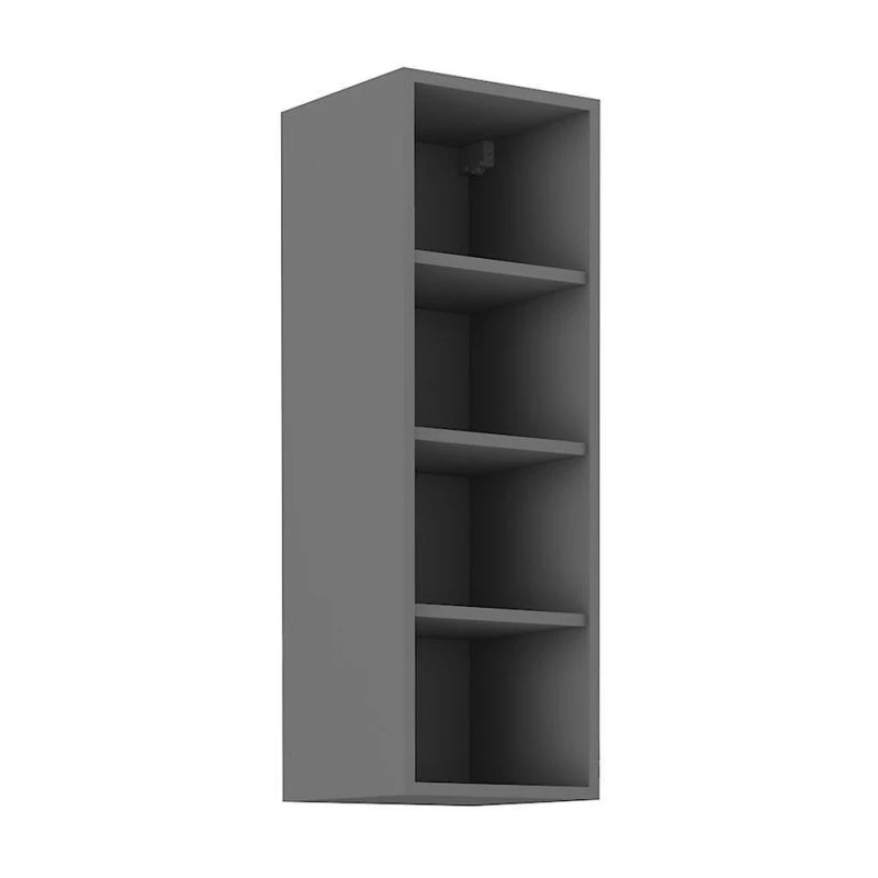 Offener Hochschrank NELJA – Breite 30 cm, Anthrazit