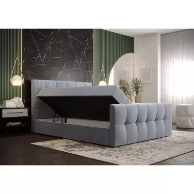 Elegantes Doppelbett ELIONE – 180x200, dunkelgrau