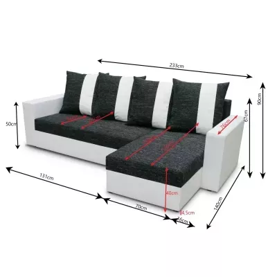 Ecksofa ANGELIKA, Braun