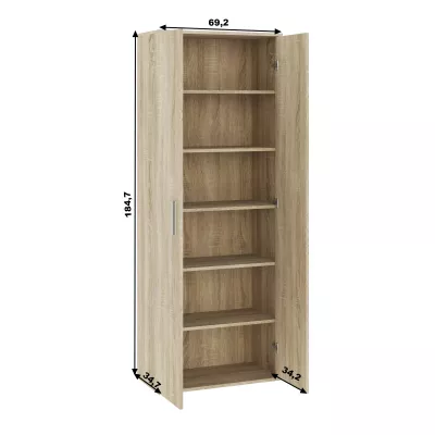 Schmaler Kleider-Regalschrank 69 cm SAVOY – Sonoma-Eiche