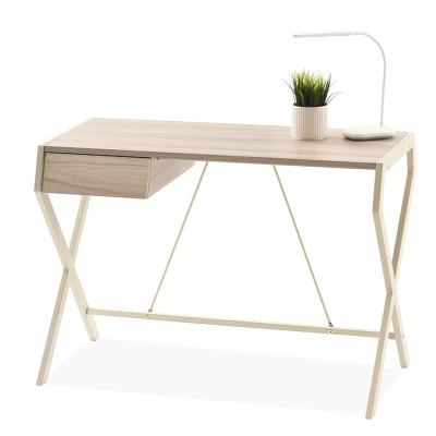 Designerschreibtisch TARAS – cremefarben / beige Esche