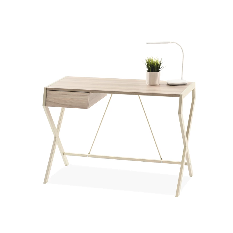 Designerschreibtisch TARAS – cremefarben / beige Esche