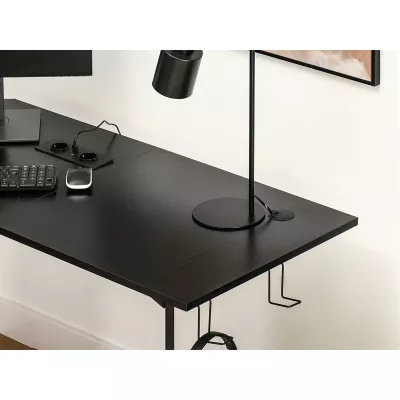 Eck-Gamingtisch HARO – schwarz