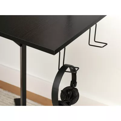 Eck-Gamingtisch HARO – schwarz