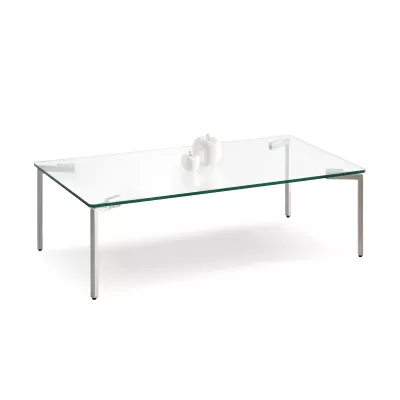 Breiter Couchtisch KIRO – transparent