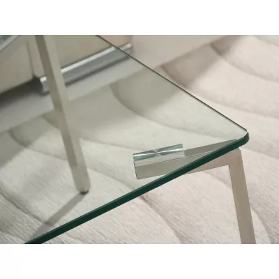 Breiter Couchtisch KIRO – transparent