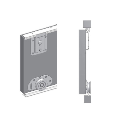 Spiegel-Kleiderschrank ADELA – 100 cm, Eiche sonoma