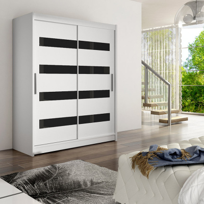 Moderner geräumiger Kleiderschrank Pablo – Breite 150 cm, weiß